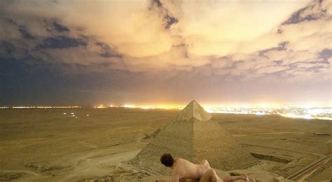 fucking on top of the pyramid of giza|Photo Of Two People Banging On Top Of The Great Pyramid。